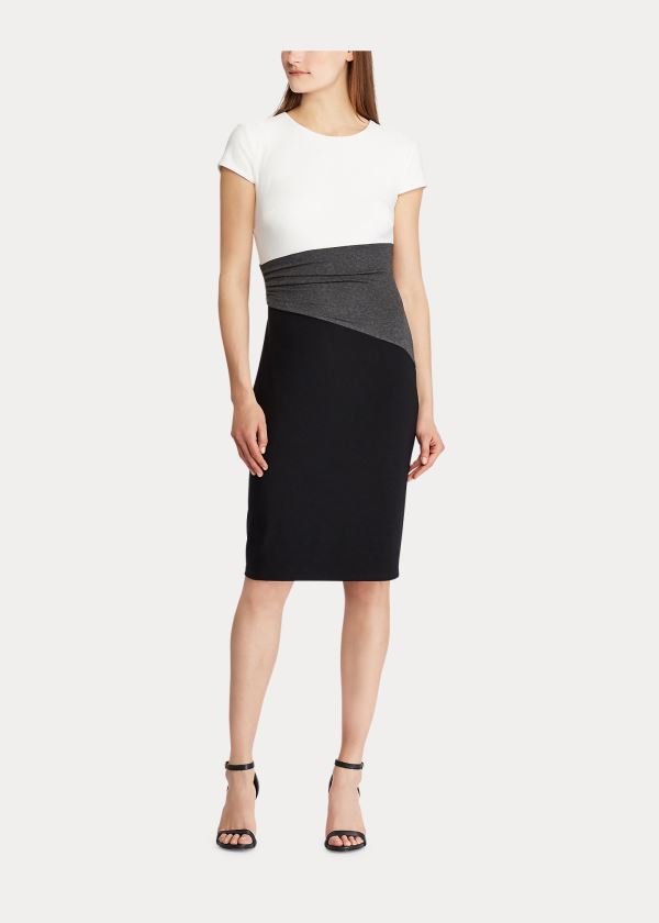 Women's Ralph Lauren Color-Blocked Jersey Dresses | 517468XUD